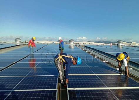 1 MW L-Fuß-Solarmontagesystem in Thailand